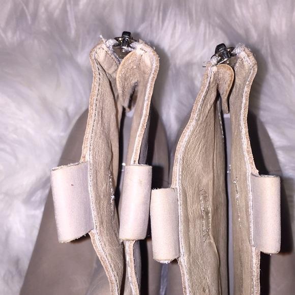 Ankle Boots! Taupe Leather Boots - Picture 4 of 8